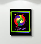 Gemini Wrapped Canvas | Zodiac series 3 - Beyond T-shirts