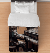 Gettin' Jazzy On Piano Duvet Cover - Beyond T-shirts