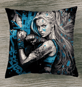 Go hard or go home Outdoor Pillow - Beyond T-shirts