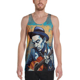 Guitar Unisex Tank Top Front View