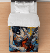 Guitar is a Small Orchestra Duvet Cover