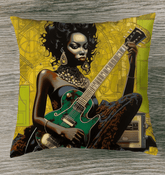 Guitar is My Best Friend Indoor Pillow Towel - Front View