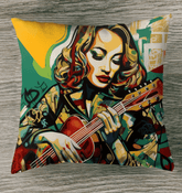 Guitar Is Self Expression Indoor Pillow - Beyond T-shirts