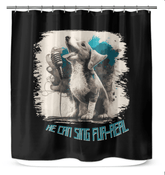 He Can Sing Shower Curtain - Beyond T-shirts