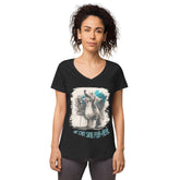 He can sing women’s fitted v-neck t-shirt - Beyond T-shirts