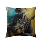 He's A Six String Wizard Outdoor Pillow - Beyond T-shirts