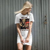 Heavy Metal Organic Cotton T-shirt Dress - Beyond T-shirts