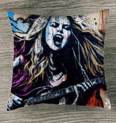 Her Fingers Tell Stories Outdoor Pillow - Beyond T-shirts