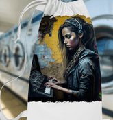 Her Heart Beats Music Laundry Bag - Beyond T-shirts