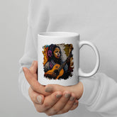 Her Music Is Poetry White Glossy Mug - Beyond T-shirts