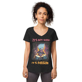 It's passion women’s fitted v-neck t-shirt - Beyond T-shirts