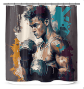 Kickboxing Glory Shower Curtain - Beyond T-shirts