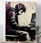 Lay Down Some Keys Sherpa Blanket - Beyond T-shirts