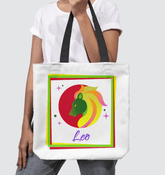 Leo Basketweave Tote Bag | Zodiac Series 3 - Beyond T-shirts