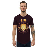Leo Men's Curved Hem T-Shirt | Zodiac Series 1 - Beyond T-shirts