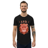 Leo Men's Curved Hem T-Shirt | Zodiac Series 2 - Beyond T-shirts