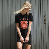 Leo Organic Cotton T-shirt Dress | Zodiac Series 2 - Beyond T-shirts