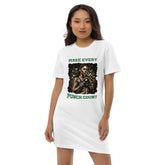 Make Every Punch Count Organic Cotton T-shirt Dress - Beyond T-shirts