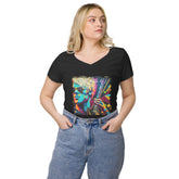 Making Music Come Alive Women’s Fitted V-neck T-shirt - Beyond T-shirts