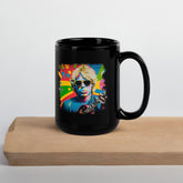 Making Musical Waves Black Glossy Mug - Beyond T-shirts