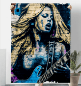 Melodies From Her Fingertips Sherpa Blanket - Beyond T-shirts