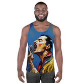 Melodies Transport Us Unisex Tank Top - Front View