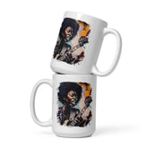 Melody Maker, Rhythm Keeper White Glossy Mug - Beyond T-shirts