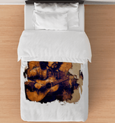 Music Fills His Heart Duvet Cover - Beyond T-shirts