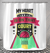 My Heart Shower Curtain - Beyond T-shirts
