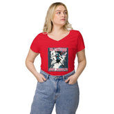 No Excuses Just Results Women’s Fitted V-Neck T-Shirt - Beyond T-shirts