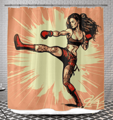 No Pain No Gain Shower Curtain - Beyond T-shirts