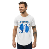 Pisces Men's Curved Hem T-Shirt | Zodiac Series 2 - Beyond T-shirts