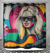 Playing With Musical Fire Shower Curtain - Beyond T-shirts