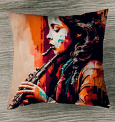 Playing With Soulful Breaths Indoor Pillow - Beyond T-shirts