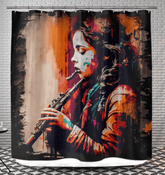 Playing With Soulful Breaths Shower Curtain - Beyond T-shirts