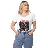 Punch Fear In The Face Women’s Fitted V-neck T-shirt - Beyond T-shirts