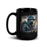 Rocking Out, Feeling Alive Black Glossy Mug - Beyond T-shirts