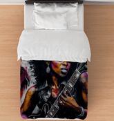 Rocking Out, Feminine Style Duvet Cover - Beyond T-shirts