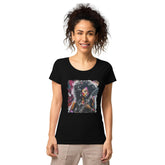Rocking Out, Feminine Style Women’s Basic Organic T-shirt - Beyond T-shirts