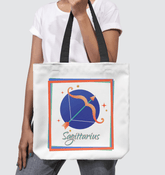 Sagittarius Basketweave Tote Bag | Zodiac Series 3 - Beyond T-shirts