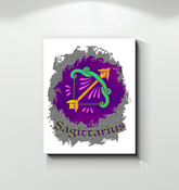Sagittarius Wrapped Canvas | Zodiac series 11 - Beyond T-shirts