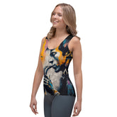 Saxophone Sorcery Sublimation Cut & Sew Tank Top - Beyond T-shirts
