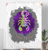 Scorpio Sherpa Blanket | Zodiac Series 11 - Beyond T-shirts