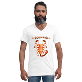Scorpio Unisex Short Sleeve V-Neck T-Shirt | Zodiac Series 2 - Beyond T-shirts