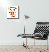 Scorpio Wrapped Canvas 12x12 | Zodiac Series 2 - Beyond T-shirts
