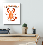 Scorpio Wrapped Canvas 16x20 | Zodiac Series 2 - Beyond T-shirts