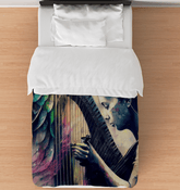 She Can Make That Harp Sing Comforter - Twin - Beyond T-shirts