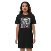 She Can Make That Harp Sing Organic Cotton T-Shirt Dress - Beyond T-shirts
