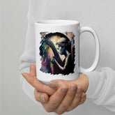 She Can Make That Harp Sing White glossy mug - Beyond T-shirts