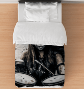 She Owns The Stage Duvet Cover - Beyond T-shirts